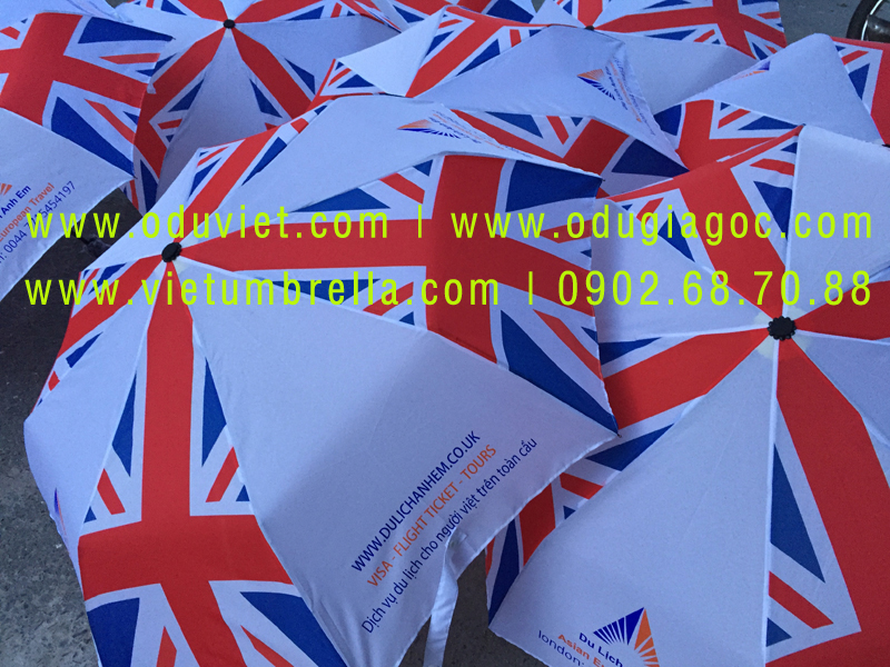 xưởng sản xuất ô dù cầm tay in logo quảng cáo